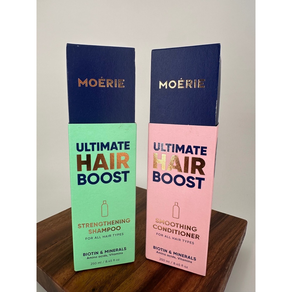 Moerie Ultimate Hair Boost Strengthening Shampoo & Smoothing Conditioner Set